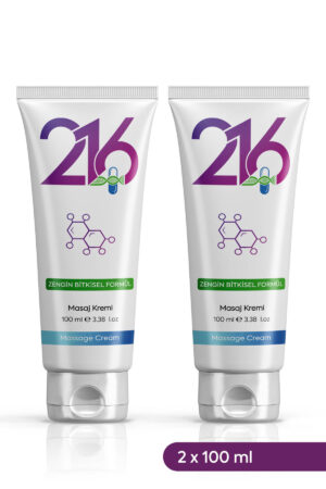 216 Kas ve Eklem Masaj Kremi 100 ml - 2'li Set